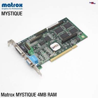 PCI GRAFIKKARTE MATROX MYSTIQUE 220 MGA MY220P /BIZ4I 4MB SGRAM RAM VIDEO CARD