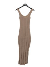 Guess Tank Midi Dress UK4 in Brown