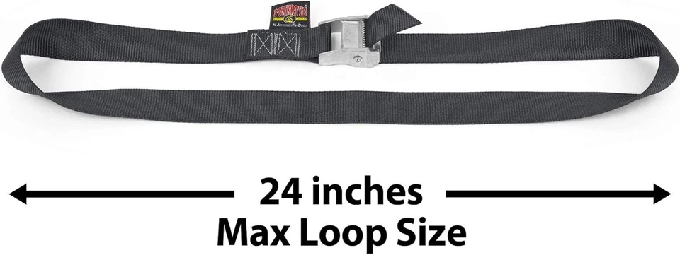 Correa de amarre de alta resistencia edición especial de 1,5 pulgadas x 4 pies con hebilla de alta resistencia -... Foto 3 de 4
