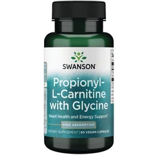 Swanson Propionyl L-Carnitine with Glycine Natural Supplement (60 Veggie Caps)