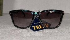 Foster Grant "Catnip Blu" Teal  Black Tortoise Shell Classic Sunglasses New
