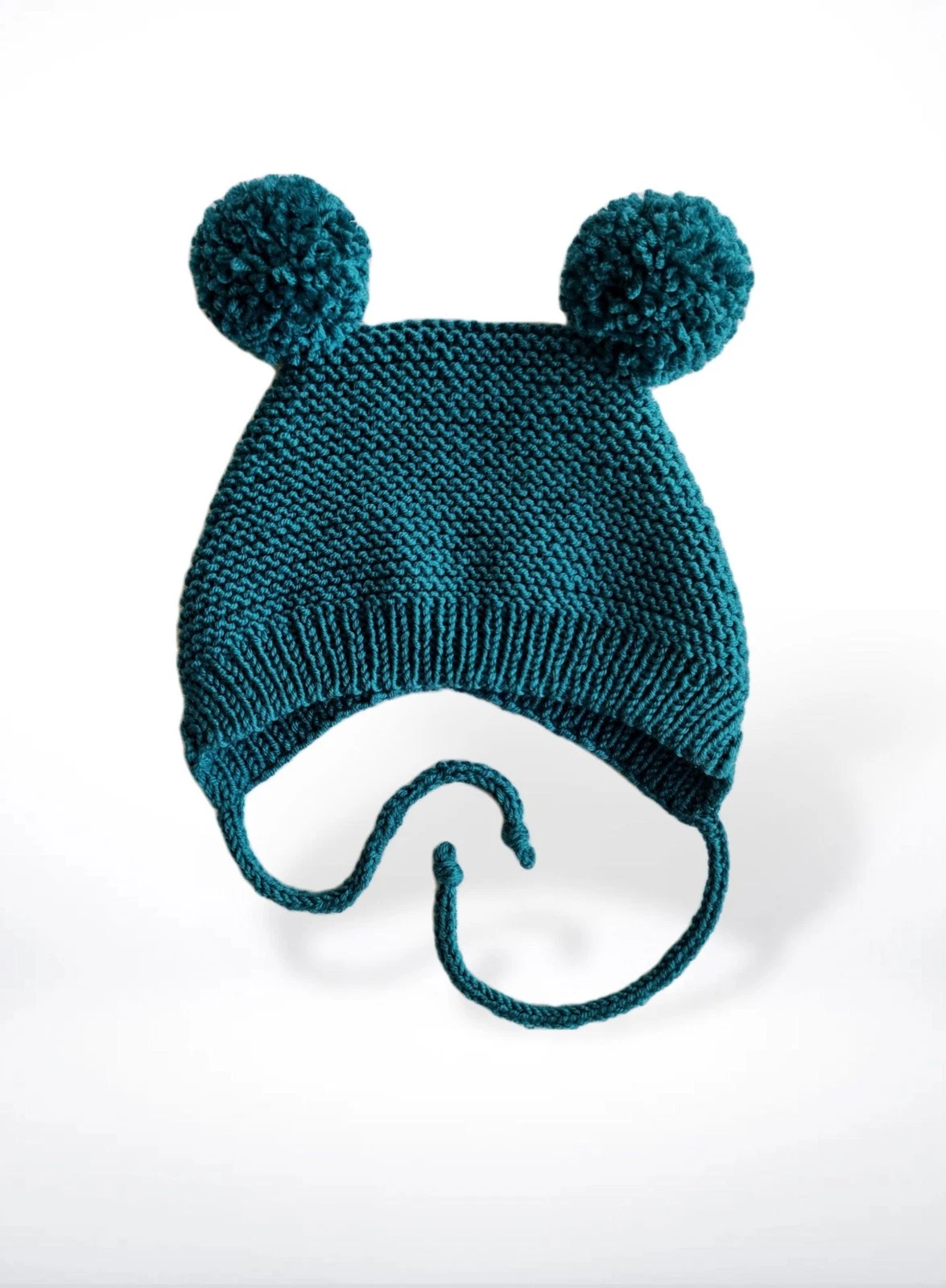 Handmade Baby Hat with Adorable Pom-Poms