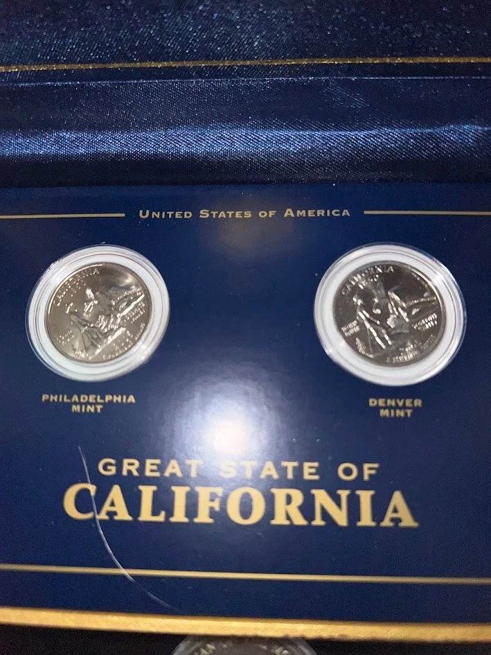 Great State of California Quarters Philadelphia And Denver Mint 2005 Set W Box#2 - Image 2 of 3