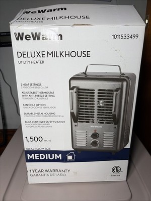 We Warm Deluxe Milk house Utility Heater 1,500watts, Ideal For Medium Size Room