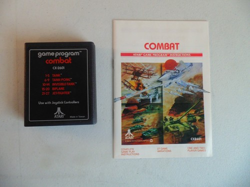 Atari 2600 Combat Video Game Program 27 Games 1978 - Picture 5 of 7