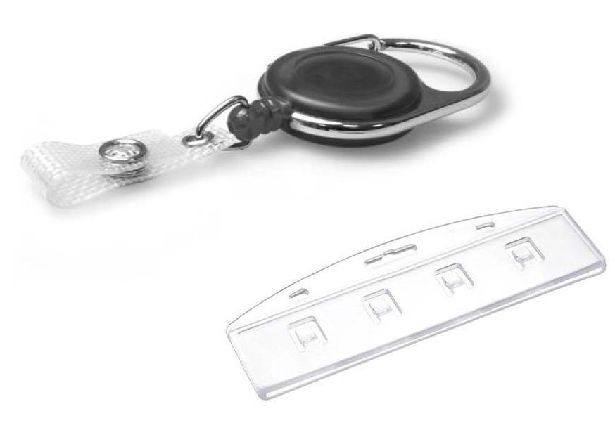 High Quality Retractable Premium Badge Reel with Swipe Card Holder