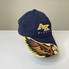 Alaska Eagle Baseball Cap Hat Black Hook Loop Closure Arctic Circle Enterprises