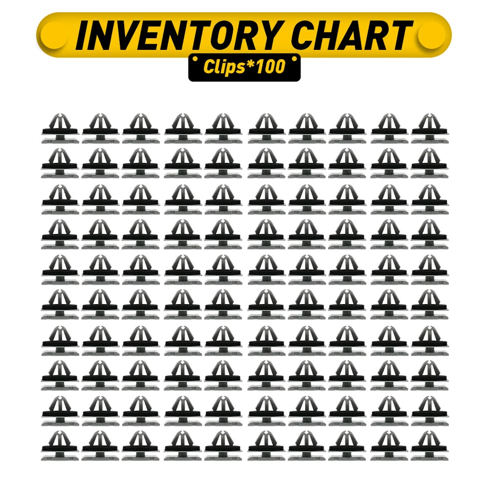 Fender 100x Flare Balancín Clips Clip Moldura para Jeep (Grand) Compass Cherokee Foto 4 de 4