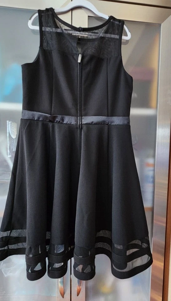 Vestido Calvin Klein Negro Noche Fiesta/Pascua Sin Mangas Niñas Talla 16 Foto 2 de 4