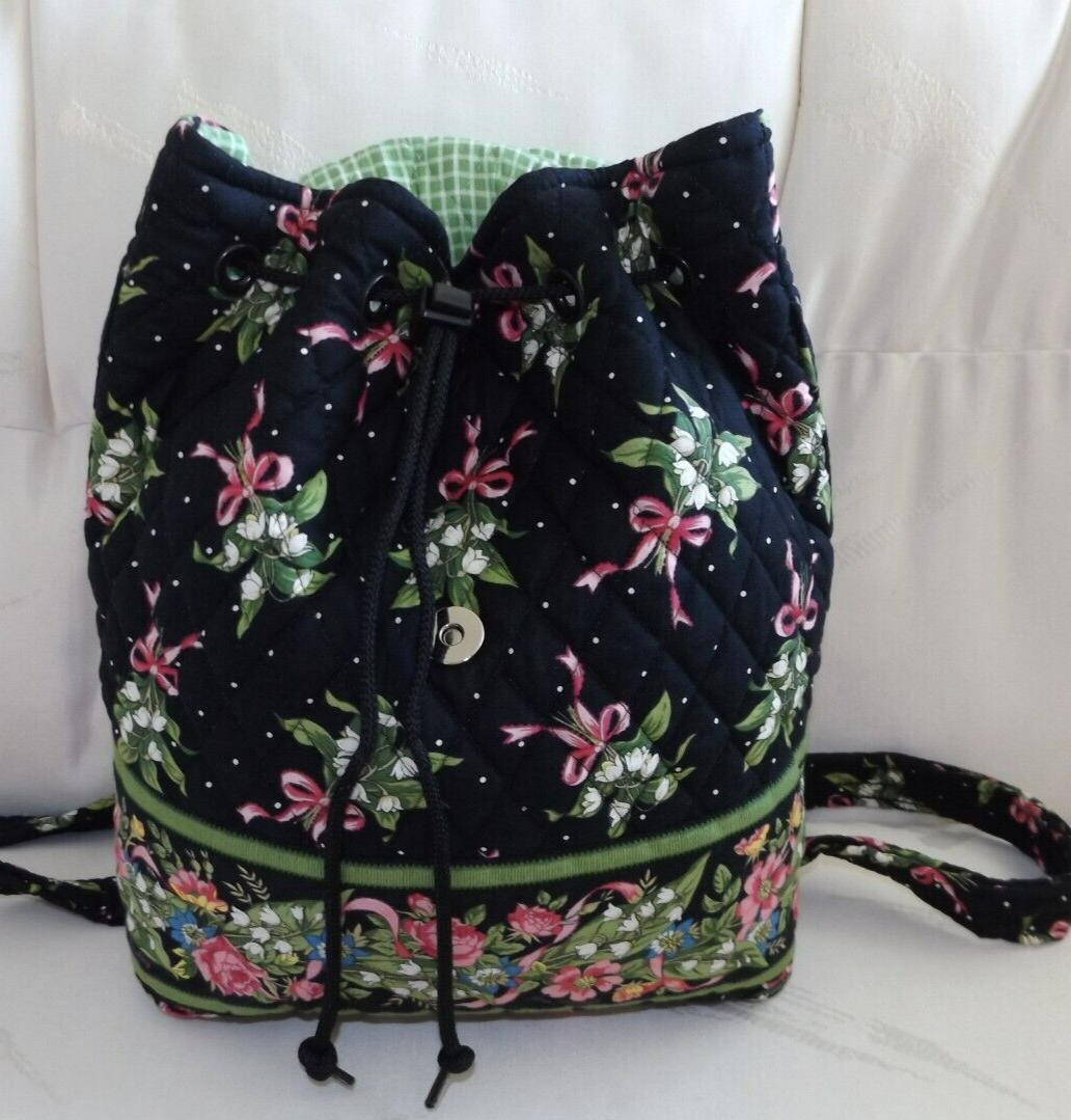 Vera Bradley vintage New Hope mimi backpack with travel train case my favorite vintage #verabradley style in the Mimi backpack  main image 3