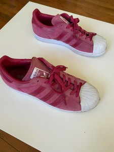 adidas superstar pink suede