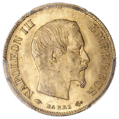 Monnaie France - Napoléon III - 10 Francs or - 1859 A Paris - PCGS MS 64 - Photo 1/2
