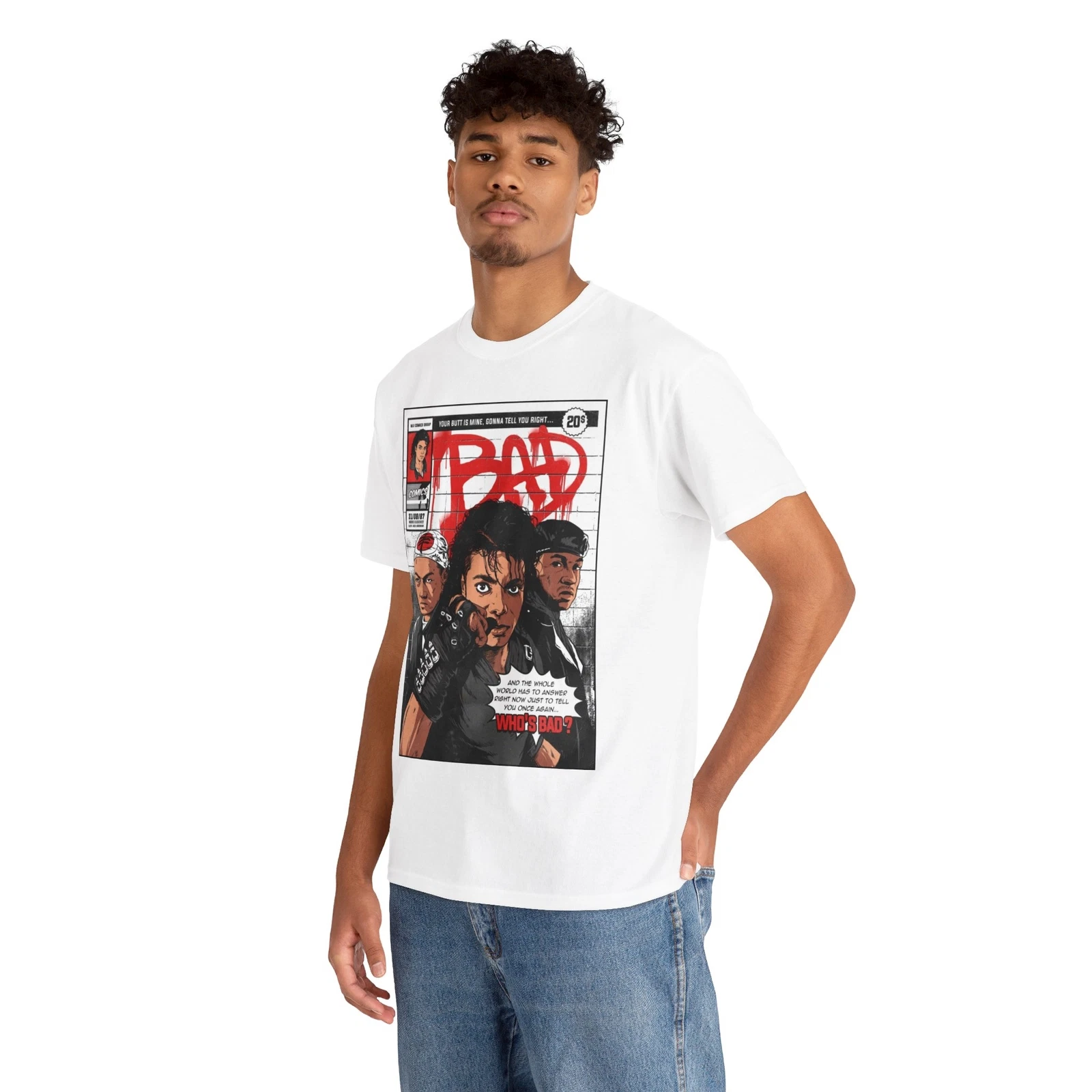 Michael Jackson Bad T shirt Unisex Heavy Cotton Tee