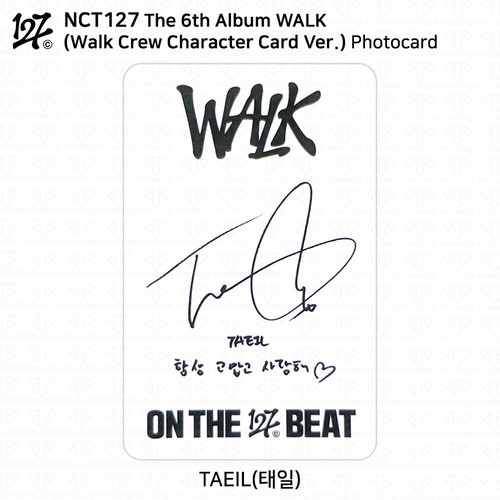 Tarjeta fotográfica oficial NCT127 The 6th Album Walk SMini KPOP Doyoung Jaehyun - Imagen 30 de 110