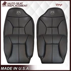 1998-2002 For Dodge Ram 1500 2500 Driver Passenger Seat Covers Dark Gray Black
