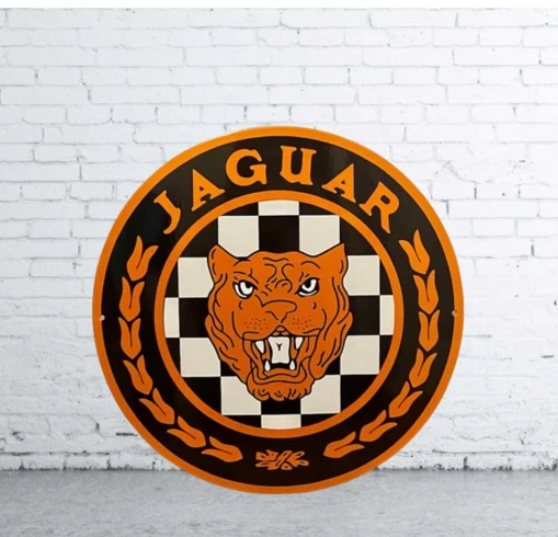 Jaguar Pure  Porcelain Enamel Heavy Metal Sign 30 Inches Double Side - Image 2 of 2