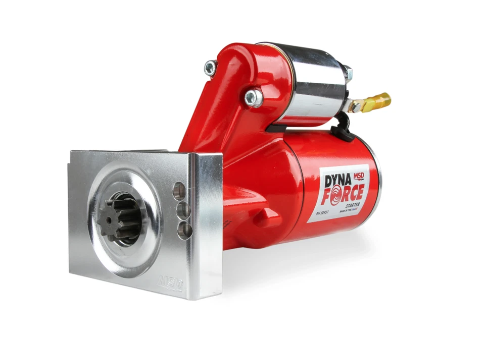 Arrancador MSD DynaForce alto par rojo para Chevy bloque pequeño/grande montaje escalonado Foto 4 de 4