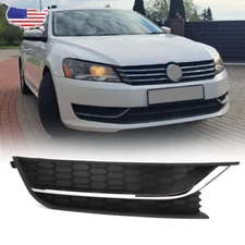 Fog Light Lamp Cover Grille Cover Chrome Trim Right For VW Passat 2012-2014 2015