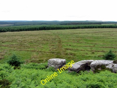 Foto 6x4 Der schwarze Deich südlich von Watch Crags Greystead die geschwungene Linie t c2014