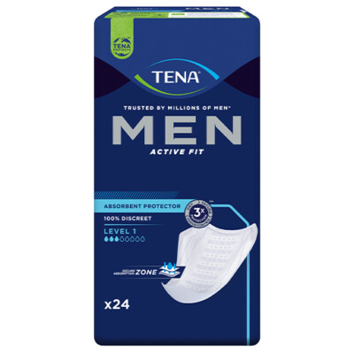 TENA MEN Active Fit Level 1 Inkontinenzeinlagen für Männer (6x24 = 144 Stück)