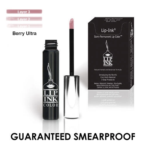 LIP-INK® Organic Vegan 100% Smearproof Trial Lip Kit - Berry Ultra