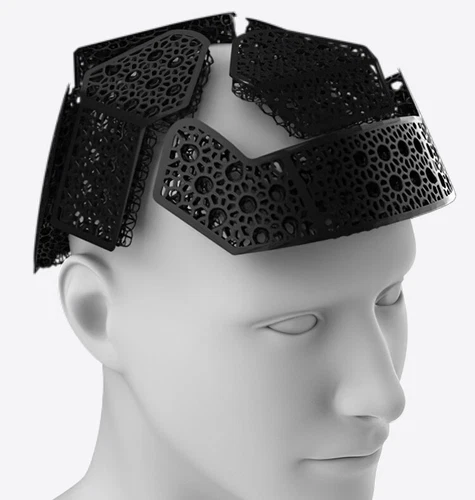 Breathable Inner Liner Lightweight Soft Lattice Nanotechnology Pad For Helmet