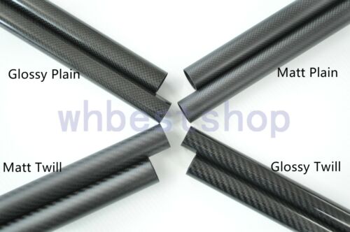 3K Carbon Fiber Tube 5 10 12 20 25 30 32 38 40 42 50 60 64 80 94 100 114 x 500mm - Picture 2 of 11