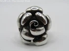 Vintage Sterling Silver Adjustable Rose Ring Size 12