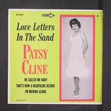 PATSY CLINE: love letters in the sand DECCA 7" EP 45 RPM