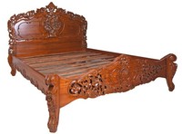 FranzöSisches Himmelbett Barock Mahagoni – 160X200 „Sanssouci“