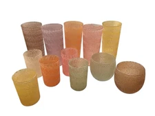 Vintage MCM 1960's Hazel Atlas Spaghetti String Assorted Lot - 12 Pcs