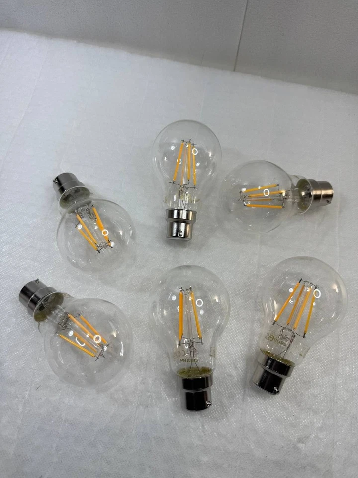 Philips LED Classic A60 Light Bulb 6 Pack [Warm White 2700K - B22 Bayonet Cap] - Image 3 of 4
