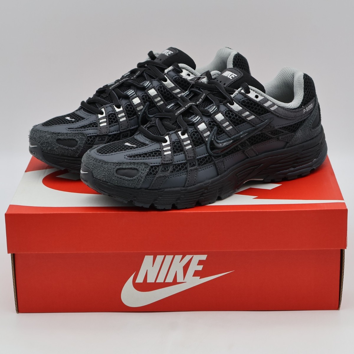 HF0015-002 Nike P-6000 SE Anthracite Chrome Metallic Silver Black