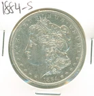 Much detail, AU 1884-S Morgan dollar, attractive example of this hard issue.
