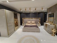 Schlafzimmer Komplettes Bett 2X Nachttische Kleiderschrank Kommode Mit Spiegel