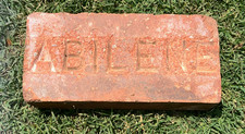Vintage1800s  Abilene Road Brick Texas Red Brick Paving Garden Architecture