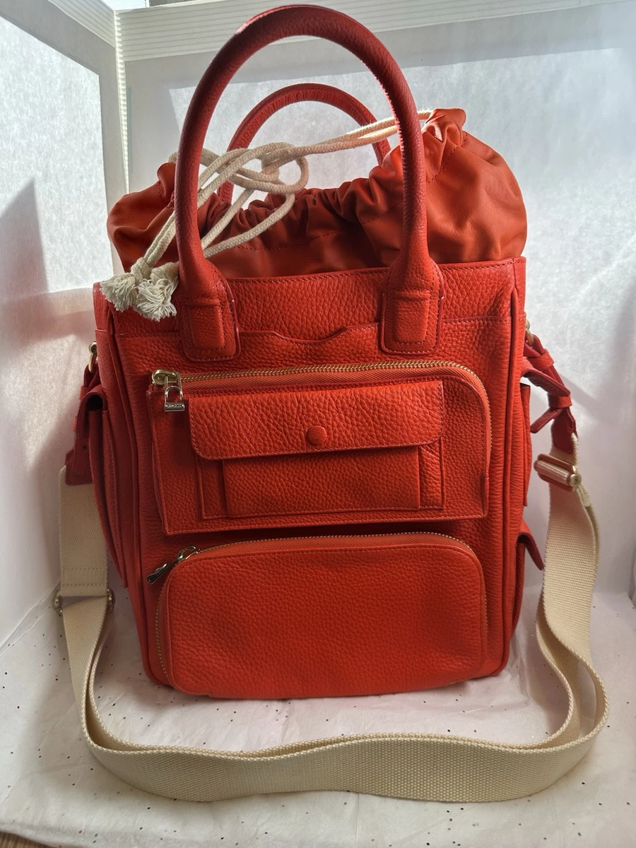 Bill Blass Vibrant LeatherCherry Tomato Crossbody Tote Bag Excellent PreLoved Tomato Tote – Prism Boutique main image 3