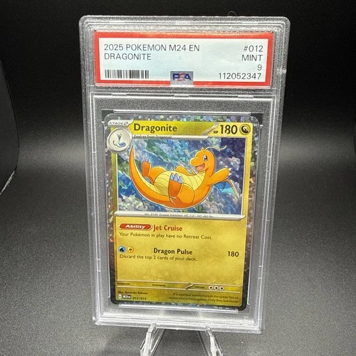 McDonald's Pokémon Dragon Discovery 2025 Dragonite 012/015 PSA 9 Mint