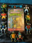 TMNT Leonardo Vintage Leo LOT 1988 MOC hard head SHOGUN rare Ninja Turtles