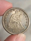 1877-S Seated Liberty Quarter 25c XF+