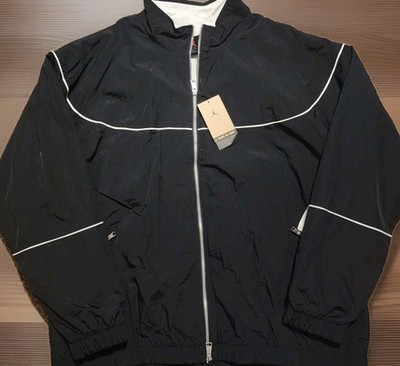 NWT Nike Air Jordan Essentials Warm Up Jacket Men's 2XL Black/White DV7624-010