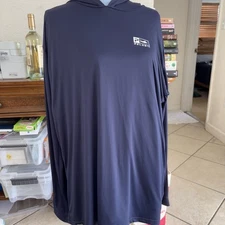 Pelagic Men's Fishing Hoodie XXL Long Sleeve Shirt Blue 2XL