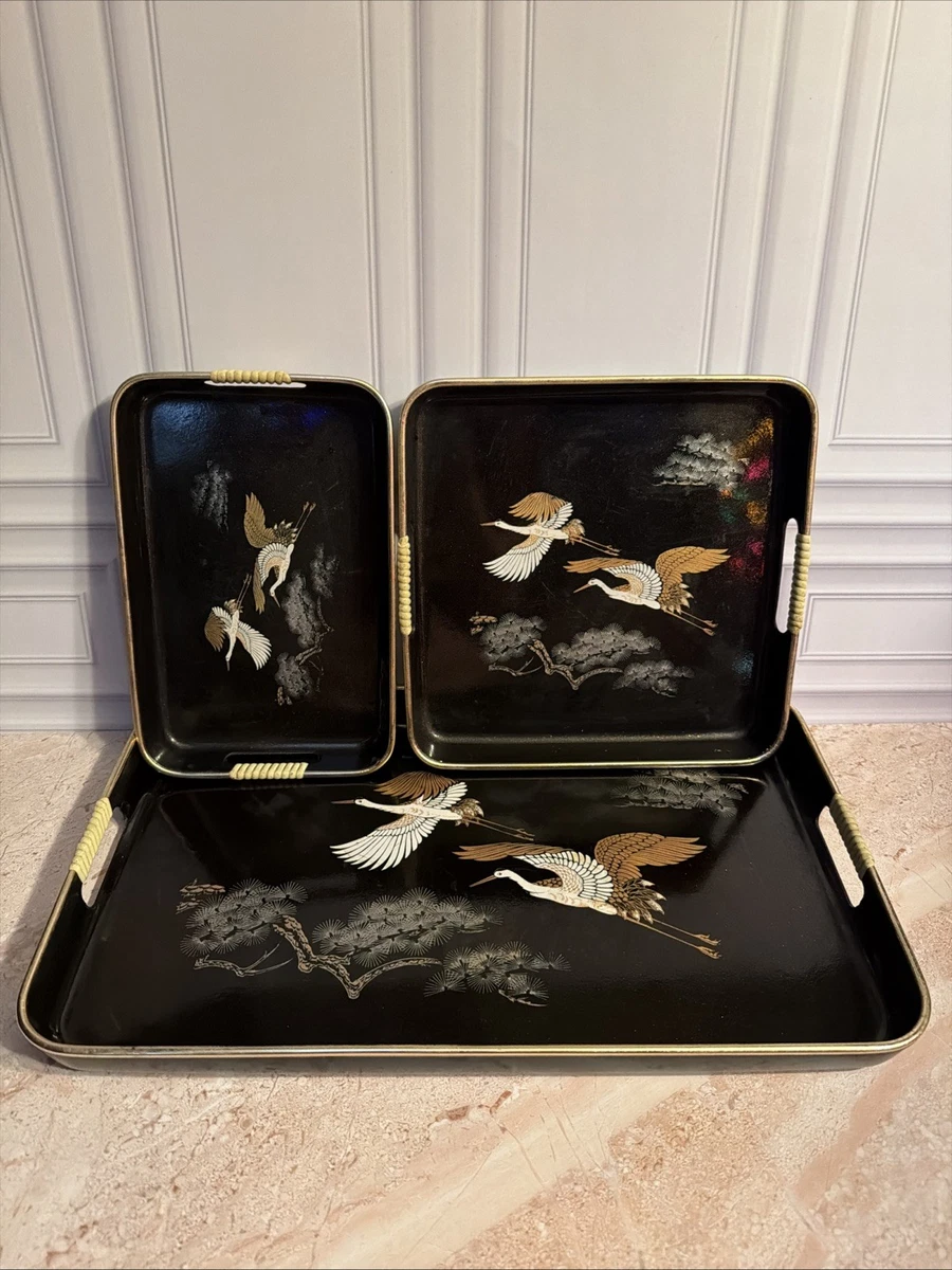 复古日本漆器托盘其他日本收藏品1900-现在| eBay