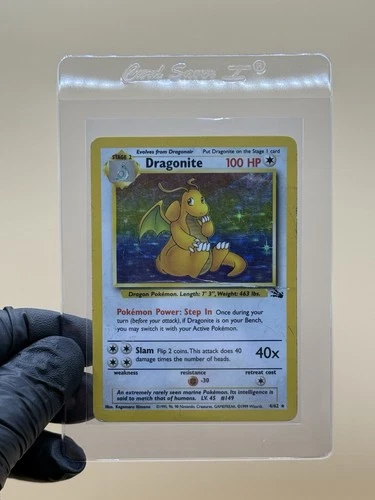 Dragonite Fossil Holo 4/62 DMG Possible PSA 1!!
