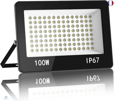 ‎HAPYLUMI Projecteur LED Exterieur 100W, 10000LM Spot LED Extérieur Puissant 6500K Blanc