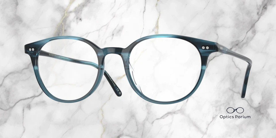 Lente de demostración OLIVER PEOPLE OV5429U 1672 Mikett verde azulado Vsb 49 mm para hombre Foto 2 de 3