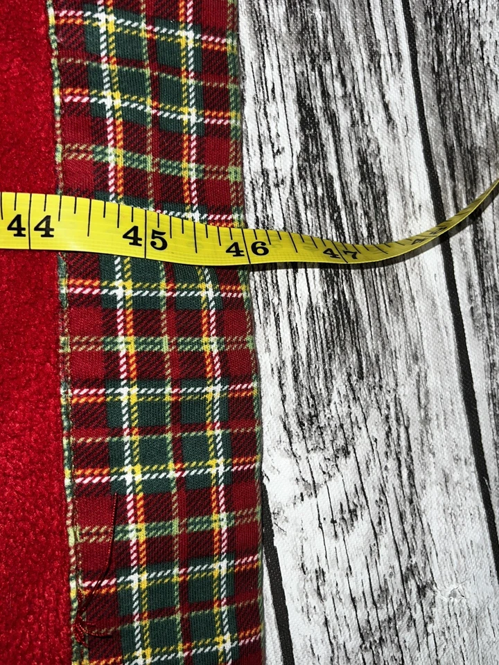 Manta polar vintage Gymboree Holiday Cheer Scottie perro a cuadros bebé niños niñas Foto 4 de 4