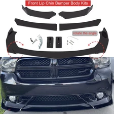 Glossy Black Front Bumper Lip Splitter Spoiler For Dodge Durango
