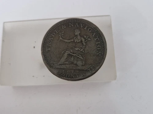 Nova Scotia (Canadian Provinces) - ONE PENNY TOKEN 1813 with Error !!! Rare !!!