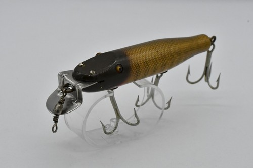 Creek Chub Husky Pikie Minnow 3400 Pikie Scale C.C.B.Co. Wood Lure 40's - Picture 4 of 19
